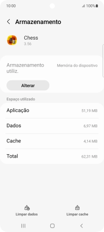 Prima Limpar cache.