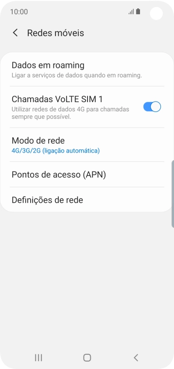 Prima Pontos de acesso (APN).