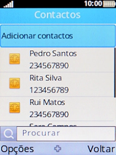 Escolha Adicionar contactos.