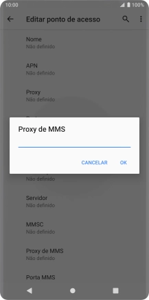 Introduza iproxy.vodafone.pt e prima OK.