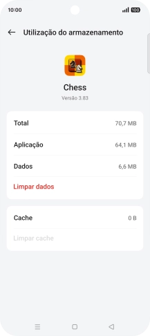 Prima a tecla de início para terminar e voltar ao ecrã inicial.