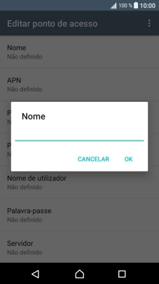 Introduza Vodafone MMS e prima OK.