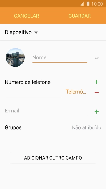 Prima Nome e introduza o nome pretendido.