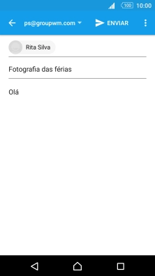 Prima o ícone de menu.