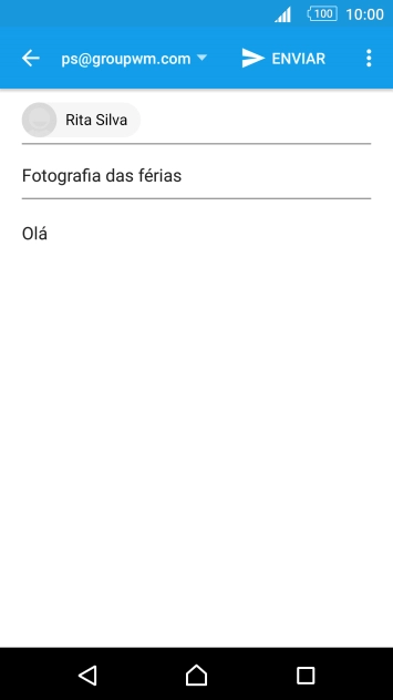 Prima o ícone de menu.