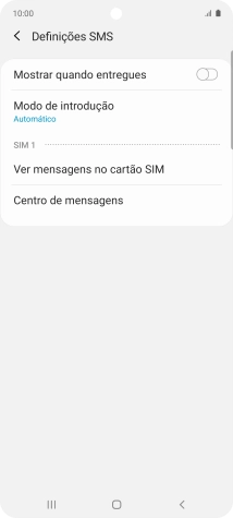 Prima Centro de mensagens.