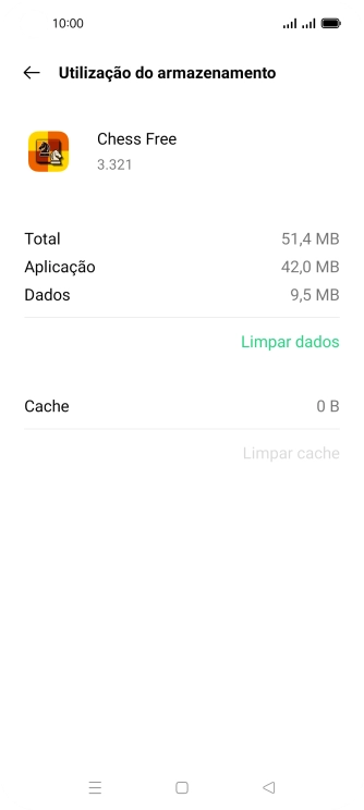 Prima a tecla de início para terminar e voltar ao ecrã inicial.