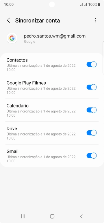 Prima a tecla de início para terminar e voltar ao ecrã inicial.