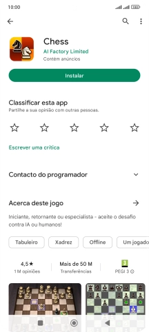 Prima a tecla de início para terminar e voltar ao ecrã inicial.