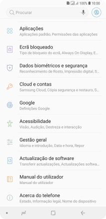 Prima Acerca do telefone.