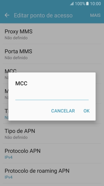 Introduza 268 e prima OK.