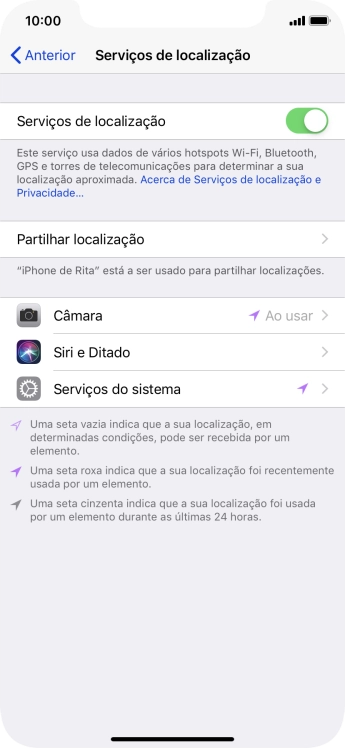 Prima a app pretendida.
