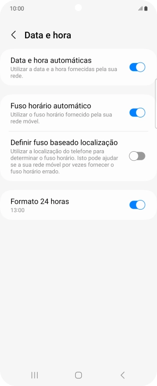 Prima a tecla de início para terminar e voltar ao ecrã inicial.