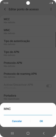 Introduza 01 e prima OK.