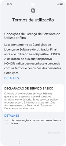 Prima o campo para a selecionar.
