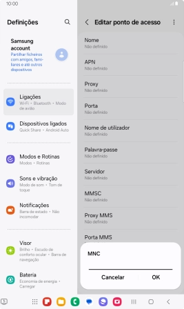 Introduza 01 e prima OK.