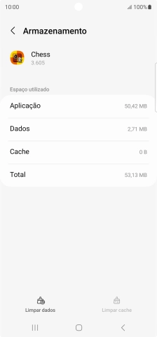 Prima a tecla de início para terminar e voltar ao ecrã inicial.