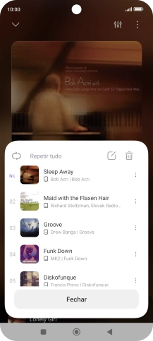 Prima o ícone para adicionar.