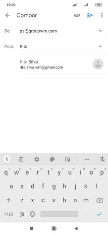 Prima o contacto pretendido.