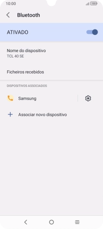 Prima a tecla de início para terminar e voltar ao ecrã inicial.