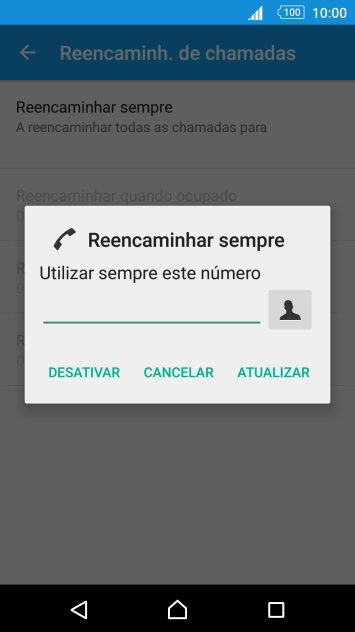 Prima DESATIVAR.