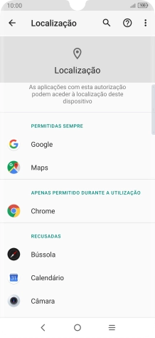 Prima a app pretendida.