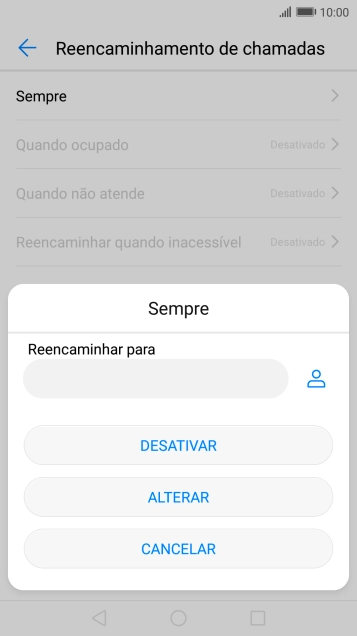 Prima DESATIVAR.