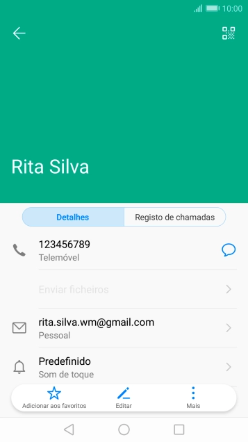 Prima o número pretendido.