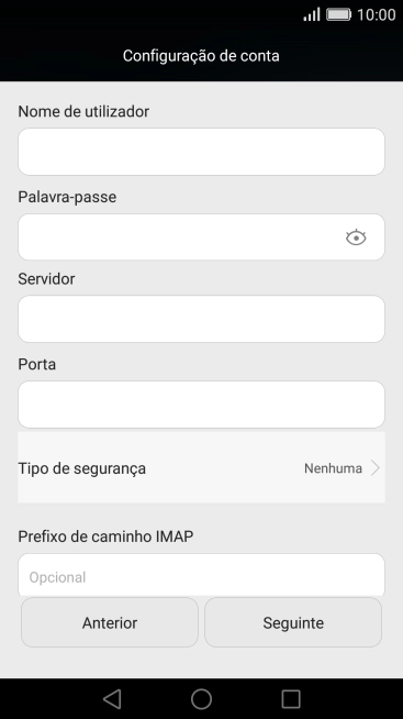 Prima Tipo de segurança.