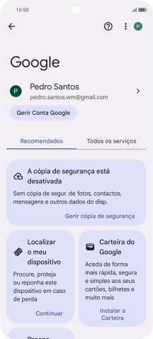 Prima Localizar o meu dispositivo.