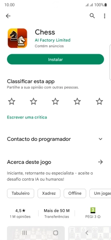 Prima a tecla de início para terminar e voltar ao ecrã inicial.