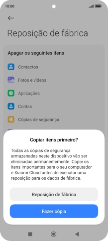 Prima Reposição de fábrica.