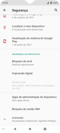 Prima Bloqueio do cartão SIM.