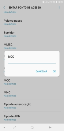 Introduza 268 e prima OK.
