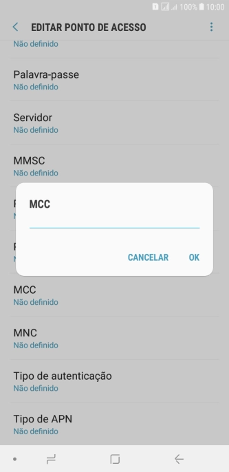Introduza 268 e prima OK.