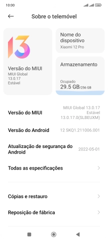 Prima Versão MIUI.