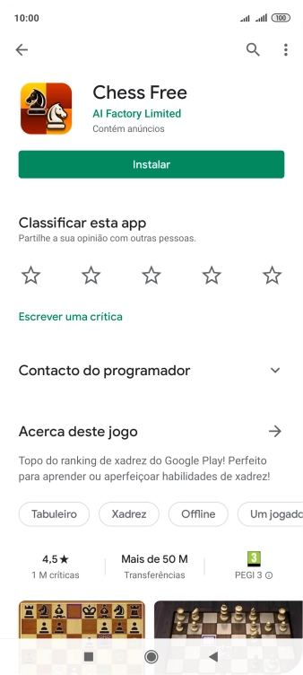Prima a tecla de início para terminar e voltar ao ecrã inicial.