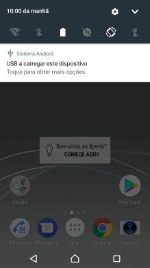 Prima o ícone de definições.