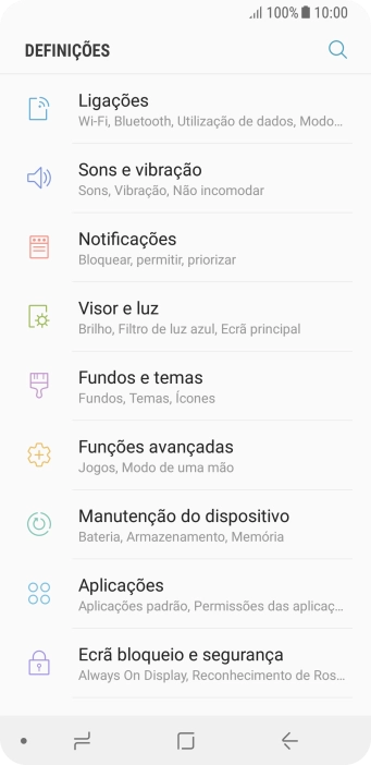Prima Manutenção do dispositivo.