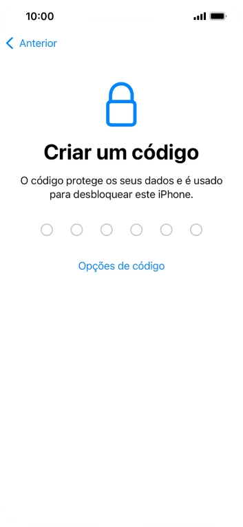 Prima Opções de código.