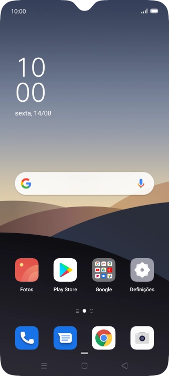 Prima o ícone de mensagens.