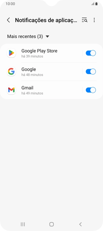 Prima a lista suspensa.