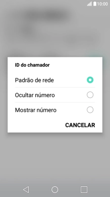 Prima Mostrar número para ativar a visualização do seu número.