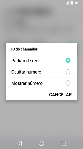 Prima Mostrar número para ativar a visualização do seu número.