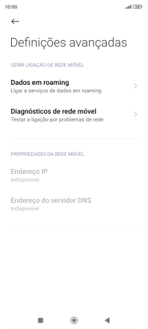 Prima Dados em roaming.