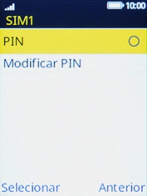 Escolha PIN.