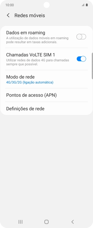 Prima Pontos de acesso (APN).