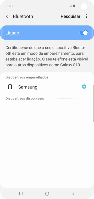 Prima a tecla de início para terminar e voltar ao ecrã inicial.