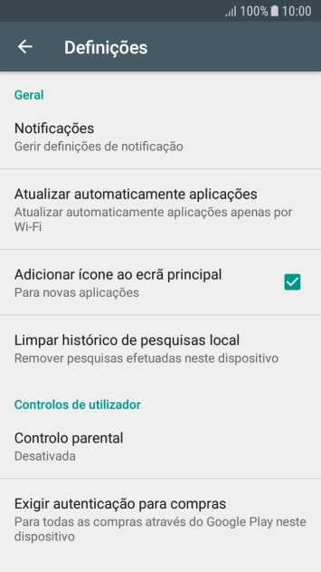 Prima Atualizar automaticamente aplicações.