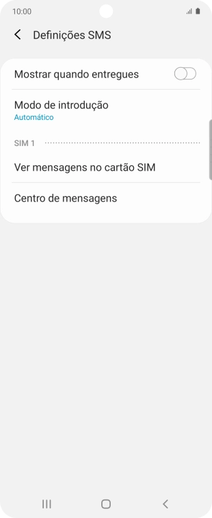 Prima Centro de mensagens.
